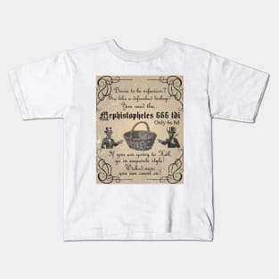 Mephistopheles basket (Distressed) Kids T-Shirt